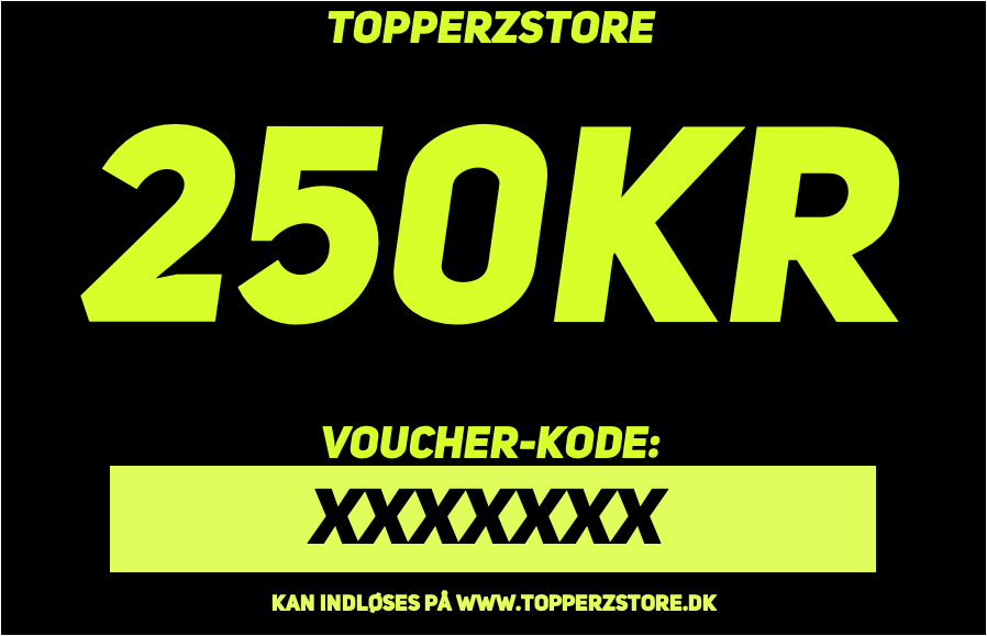 TOPPERZSTORE Værdikupon 250 DKK
